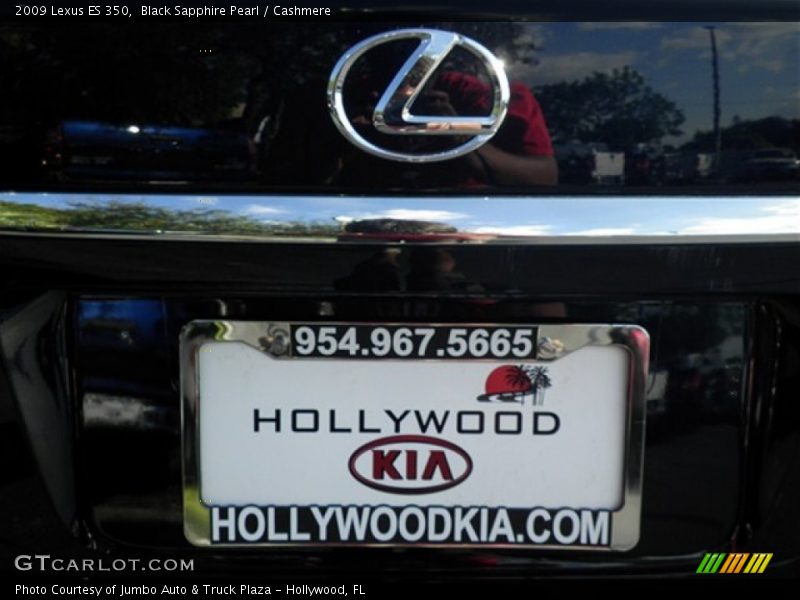 Black Sapphire Pearl / Cashmere 2009 Lexus ES 350