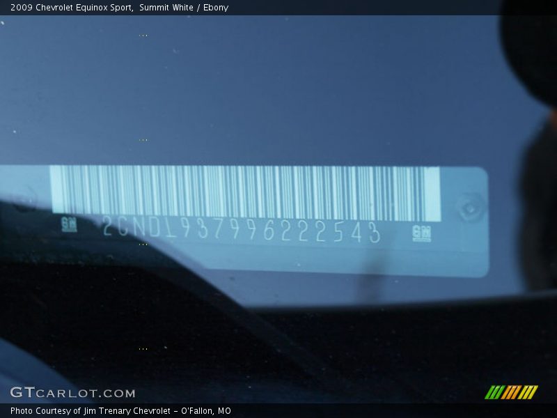 Summit White / Ebony 2009 Chevrolet Equinox Sport