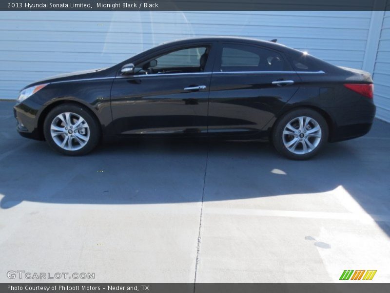 Midnight Black / Black 2013 Hyundai Sonata Limited