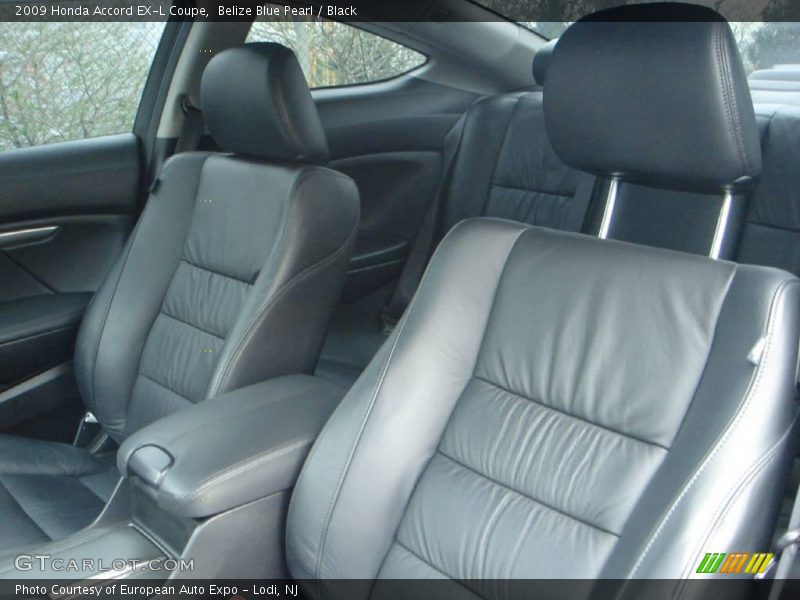 Belize Blue Pearl / Black 2009 Honda Accord EX-L Coupe