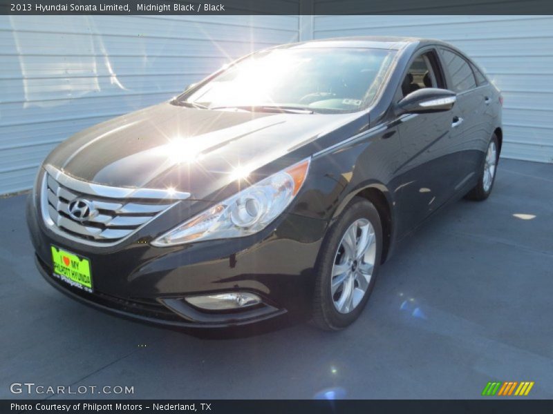 Midnight Black / Black 2013 Hyundai Sonata Limited