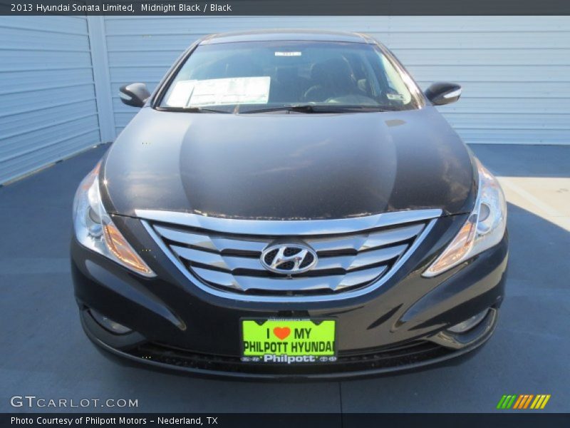 Midnight Black / Black 2013 Hyundai Sonata Limited