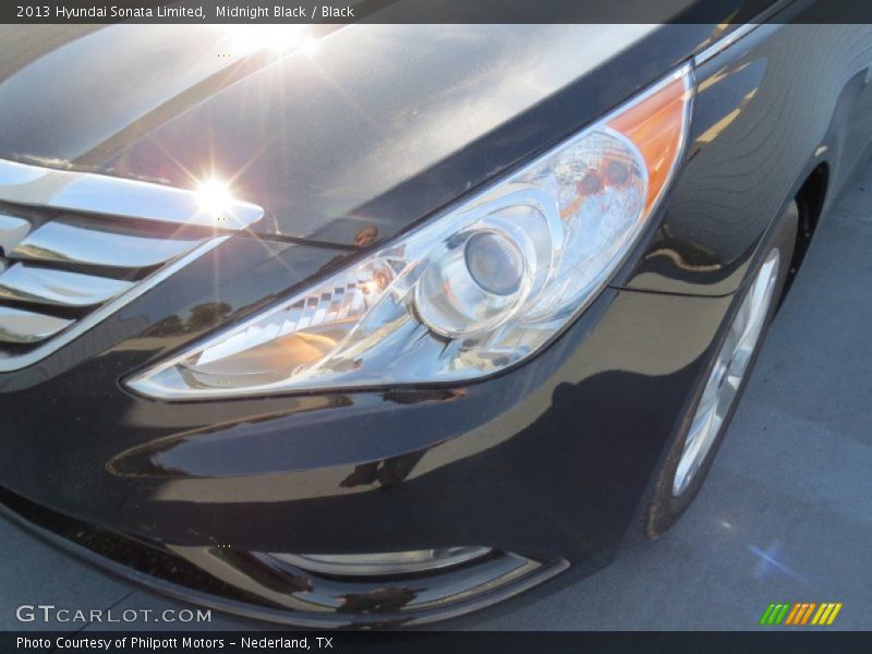 Midnight Black / Black 2013 Hyundai Sonata Limited