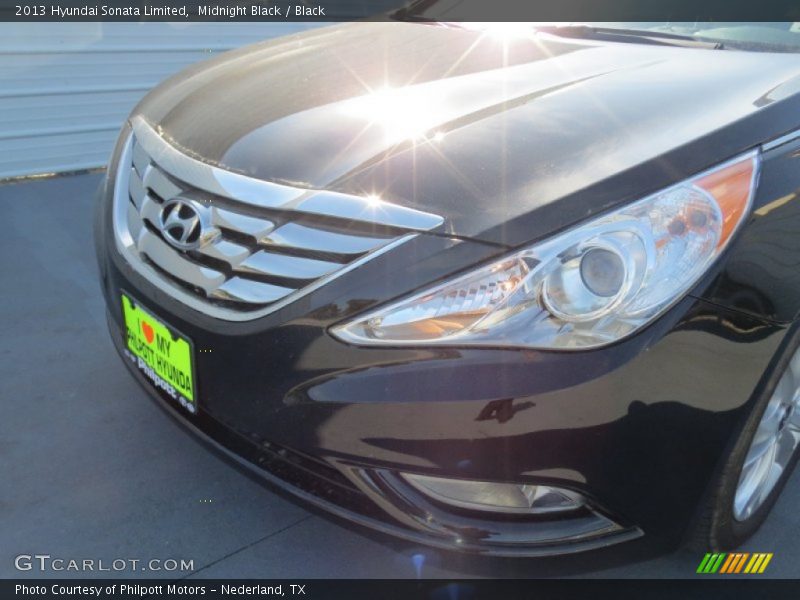 Midnight Black / Black 2013 Hyundai Sonata Limited