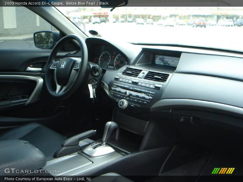 Belize Blue Pearl / Black 2009 Honda Accord EX-L Coupe