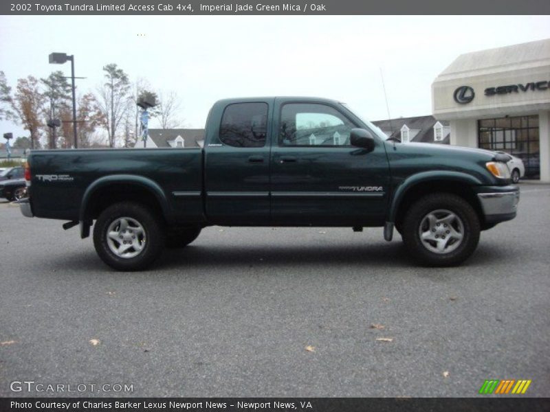 Imperial Jade Green Mica / Oak 2002 Toyota Tundra Limited Access Cab 4x4