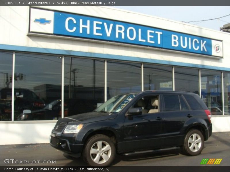 Black Pearl Metallic / Beige 2009 Suzuki Grand Vitara Luxury 4x4