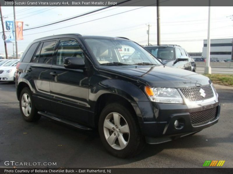 Black Pearl Metallic / Beige 2009 Suzuki Grand Vitara Luxury 4x4