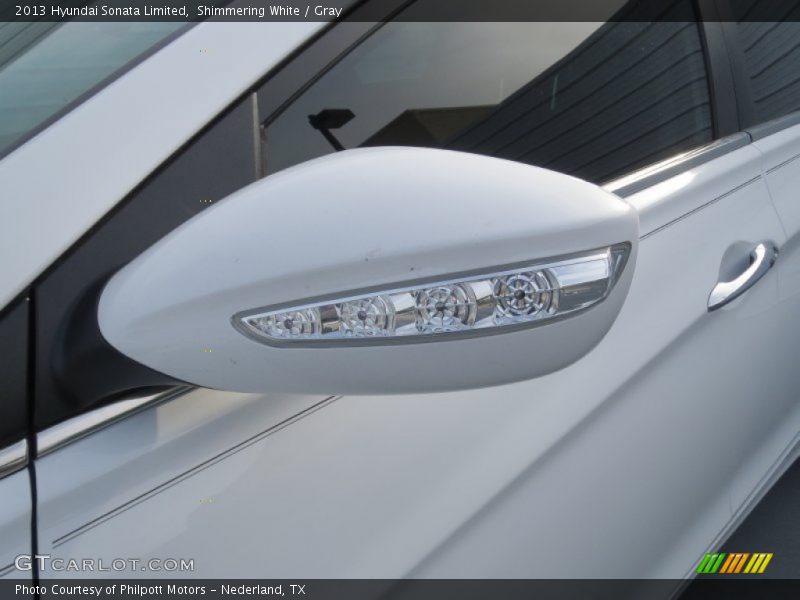 Shimmering White / Gray 2013 Hyundai Sonata Limited