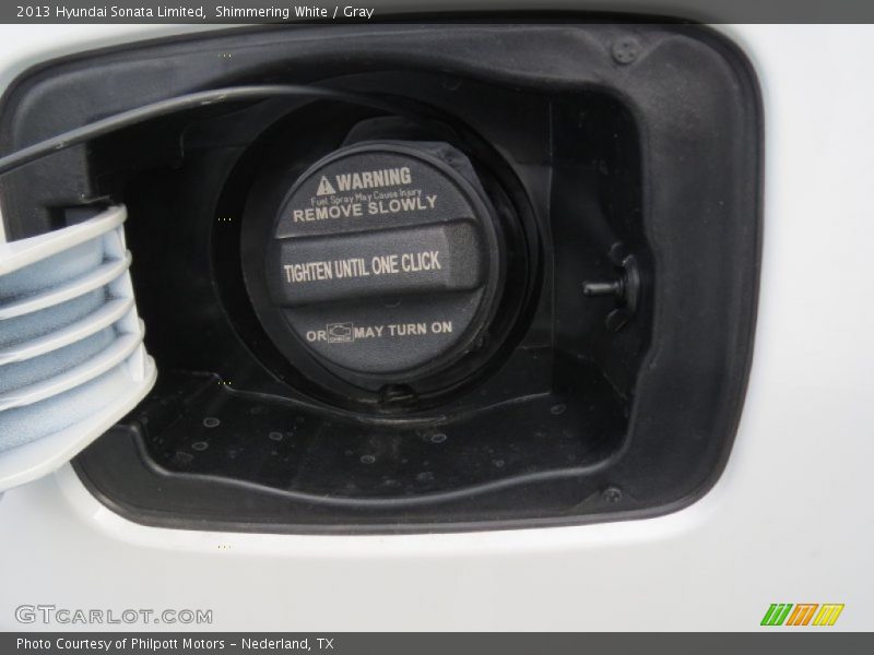 Shimmering White / Gray 2013 Hyundai Sonata Limited