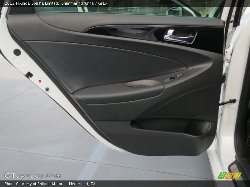 Shimmering White / Gray 2013 Hyundai Sonata Limited