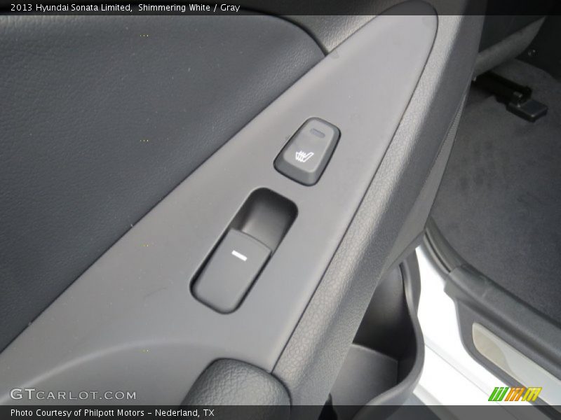 Shimmering White / Gray 2013 Hyundai Sonata Limited