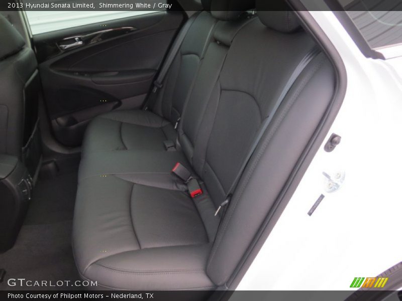 Shimmering White / Gray 2013 Hyundai Sonata Limited