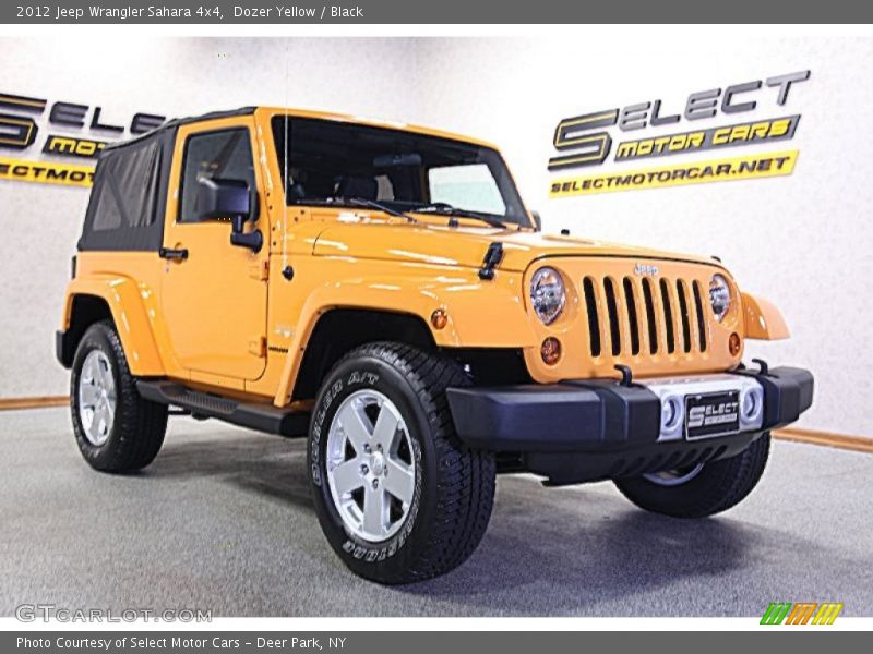 Dozer Yellow / Black 2012 Jeep Wrangler Sahara 4x4