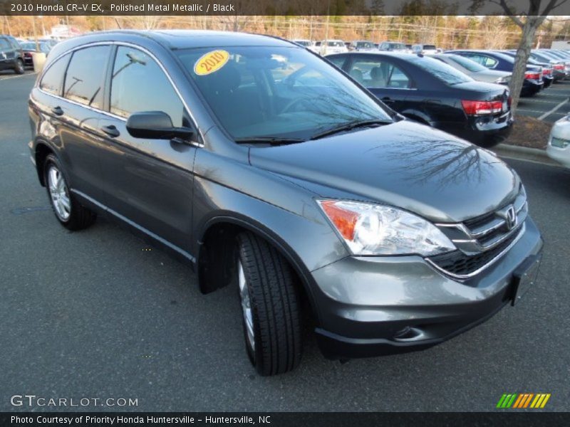 Polished Metal Metallic / Black 2010 Honda CR-V EX