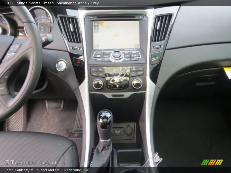 Shimmering White / Gray 2013 Hyundai Sonata Limited