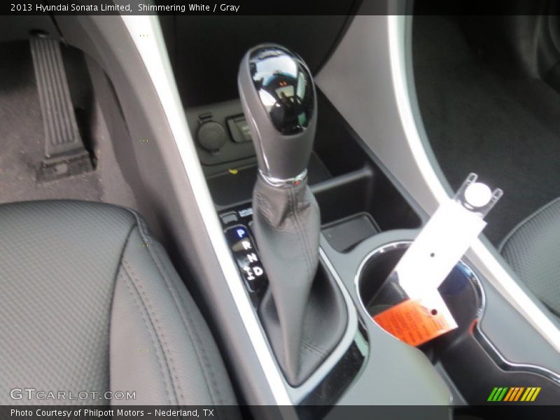 Shimmering White / Gray 2013 Hyundai Sonata Limited