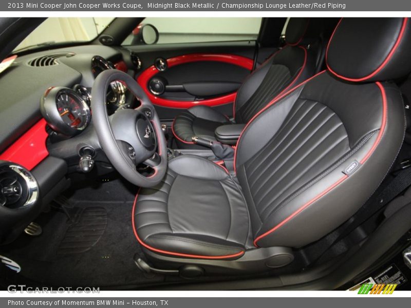 Front Seat of 2013 Cooper John Cooper Works Coupe