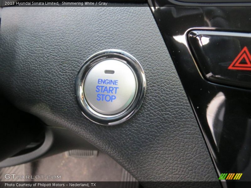 Shimmering White / Gray 2013 Hyundai Sonata Limited