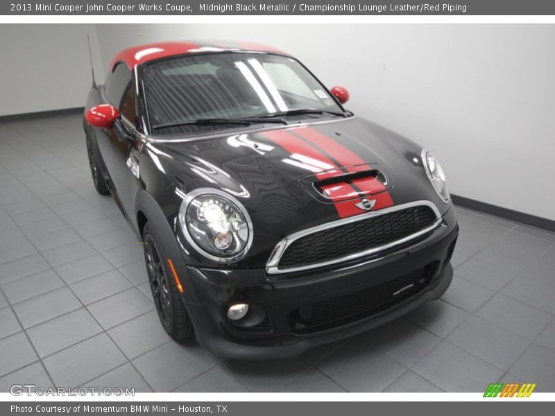 Midnight Black Metallic / Championship Lounge Leather/Red Piping 2013 Mini Cooper John Cooper Works Coupe