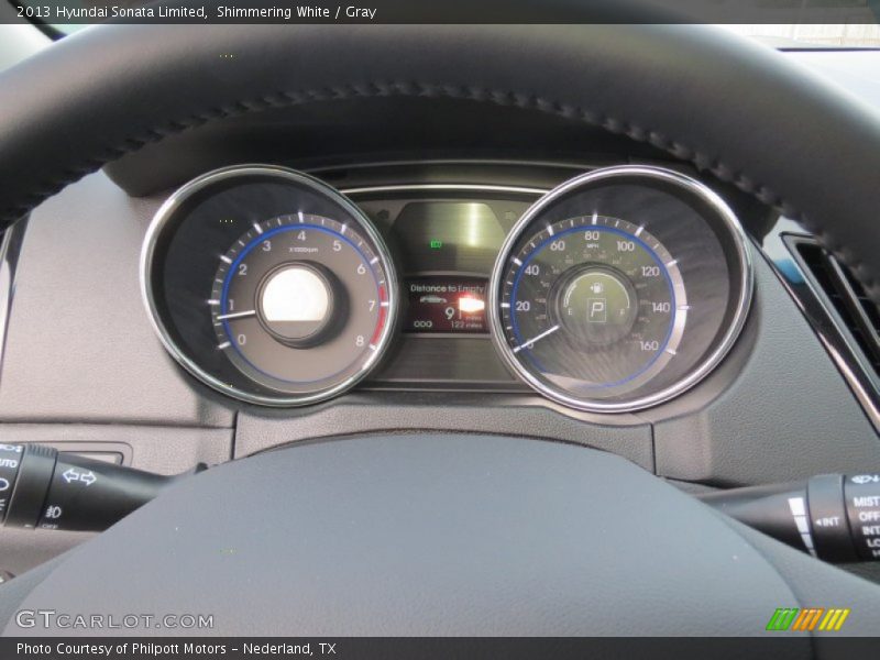 Shimmering White / Gray 2013 Hyundai Sonata Limited