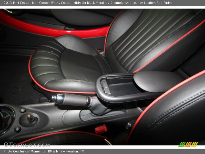 Midnight Black Metallic / Championship Lounge Leather/Red Piping 2013 Mini Cooper John Cooper Works Coupe