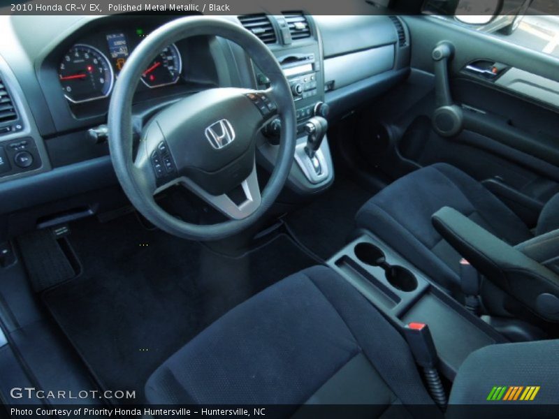 Polished Metal Metallic / Black 2010 Honda CR-V EX