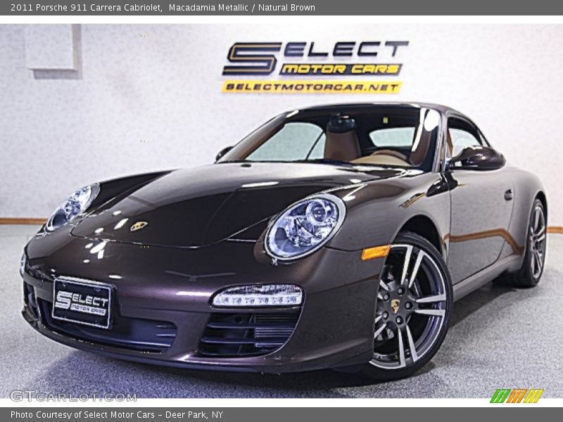 Macadamia Metallic / Natural Brown 2011 Porsche 911 Carrera Cabriolet