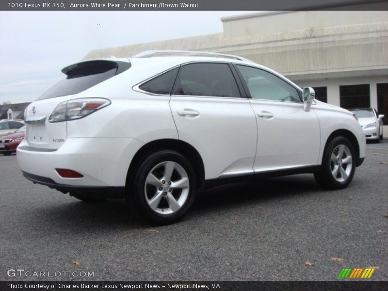 Aurora White Pearl / Parchment/Brown Walnut 2010 Lexus RX 350