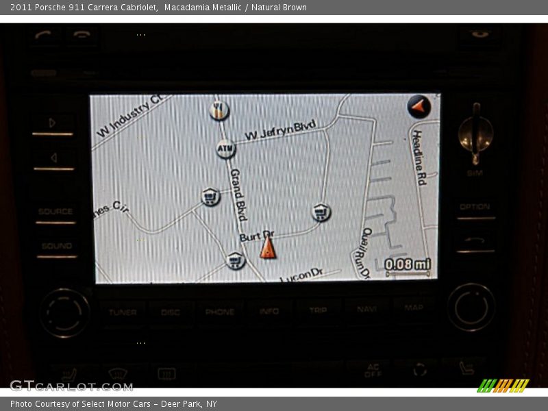 Navigation of 2011 911 Carrera Cabriolet