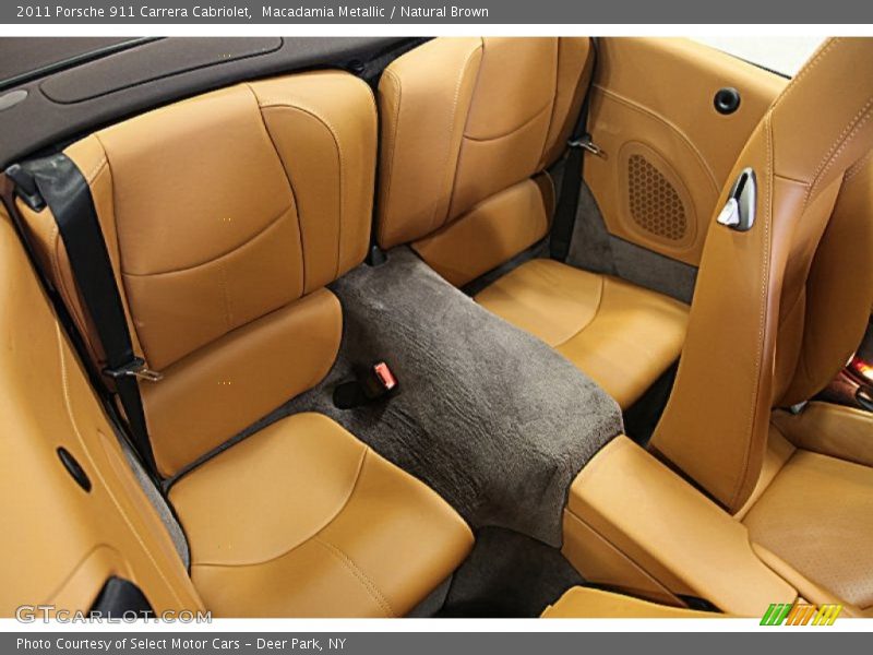 Rear Seat of 2011 911 Carrera Cabriolet