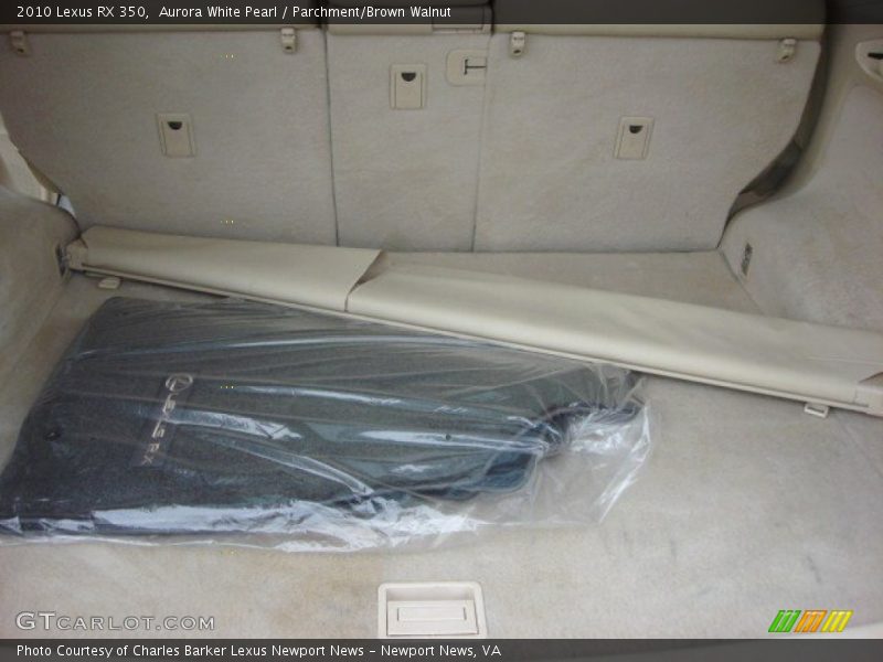 Aurora White Pearl / Parchment/Brown Walnut 2010 Lexus RX 350