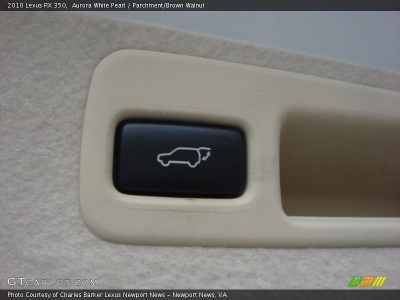 Aurora White Pearl / Parchment/Brown Walnut 2010 Lexus RX 350