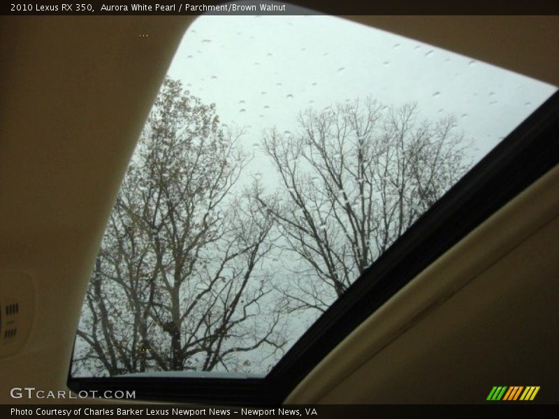 Aurora White Pearl / Parchment/Brown Walnut 2010 Lexus RX 350