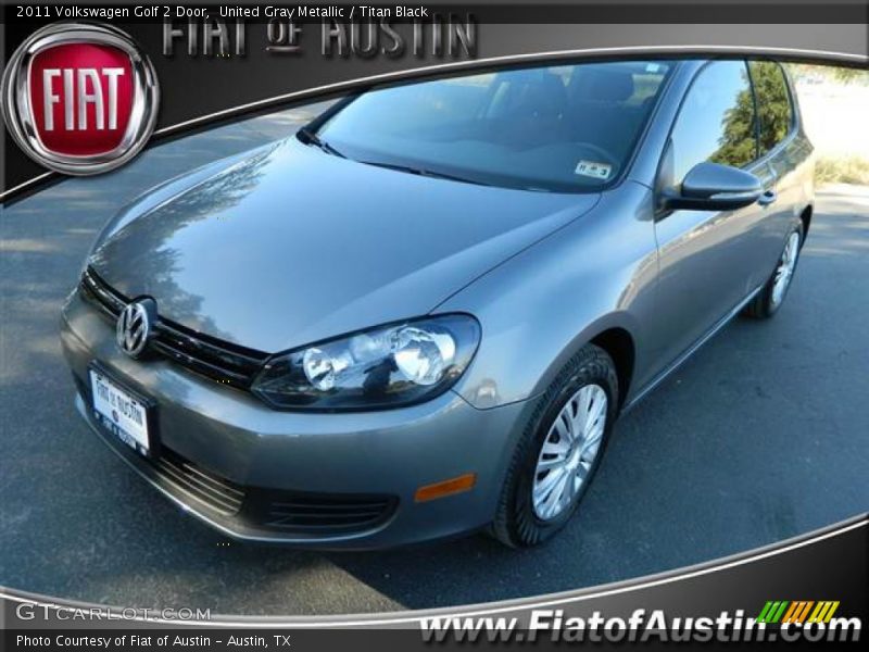 United Gray Metallic / Titan Black 2011 Volkswagen Golf 2 Door