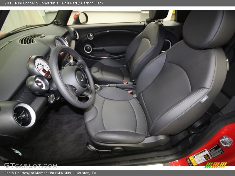 Chili Red / Carbon Black 2013 Mini Cooper S Convertible