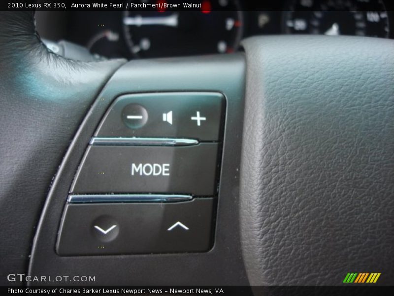 Aurora White Pearl / Parchment/Brown Walnut 2010 Lexus RX 350