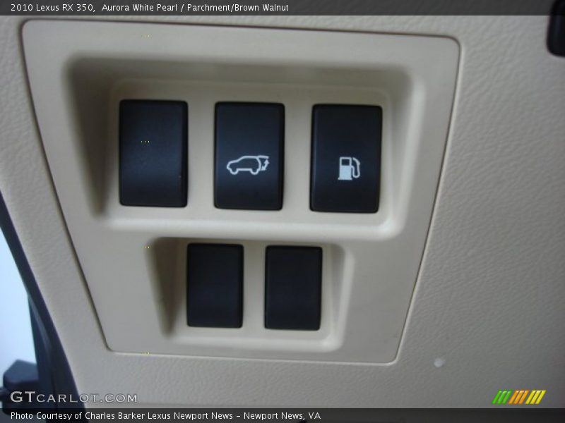 Aurora White Pearl / Parchment/Brown Walnut 2010 Lexus RX 350