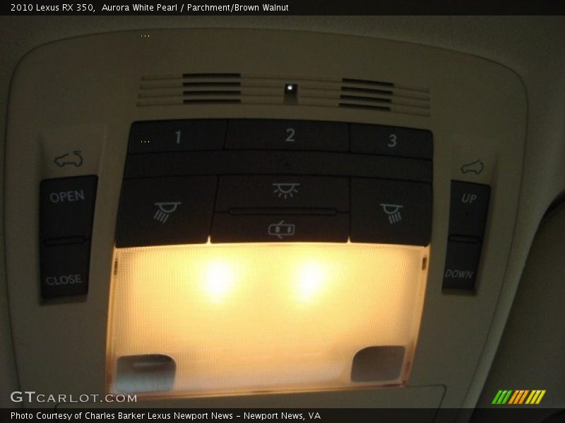 Aurora White Pearl / Parchment/Brown Walnut 2010 Lexus RX 350