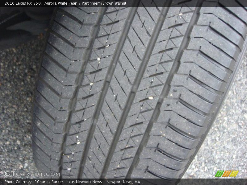Aurora White Pearl / Parchment/Brown Walnut 2010 Lexus RX 350