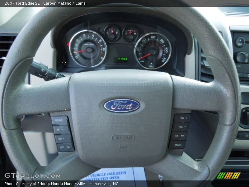 Carbon Metallic / Camel 2007 Ford Edge SE
