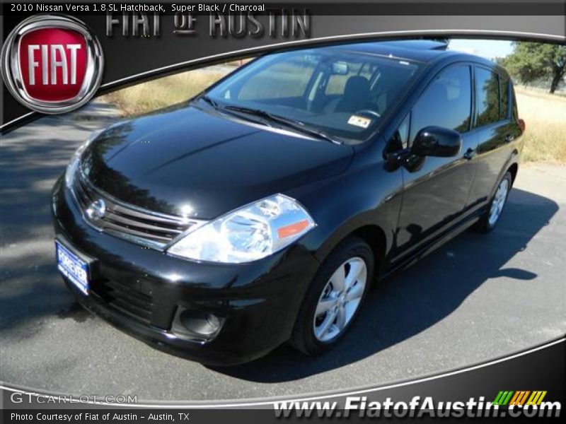 Super Black / Charcoal 2010 Nissan Versa 1.8 SL Hatchback