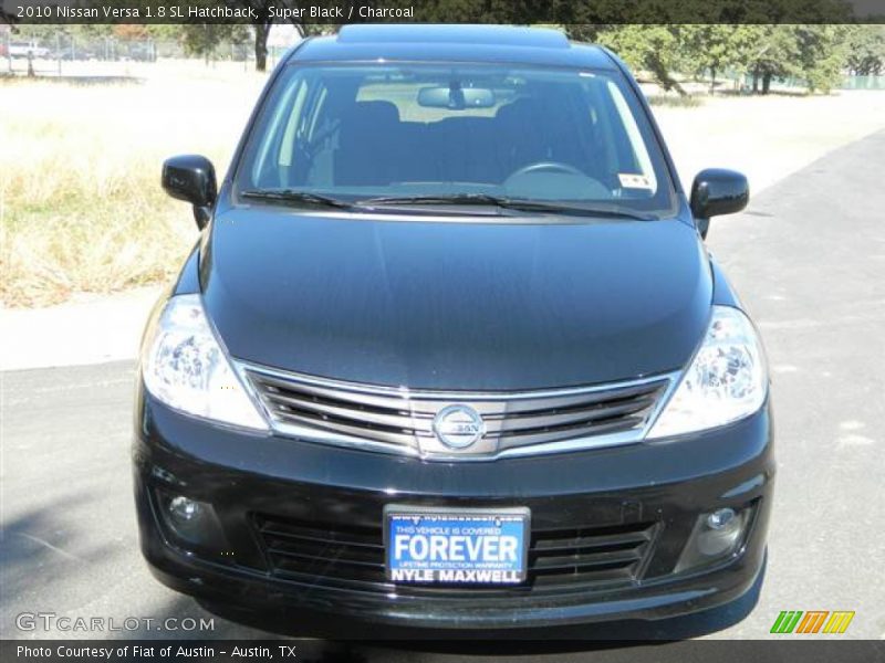 Super Black / Charcoal 2010 Nissan Versa 1.8 SL Hatchback