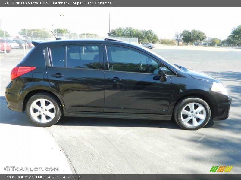 Super Black / Charcoal 2010 Nissan Versa 1.8 SL Hatchback