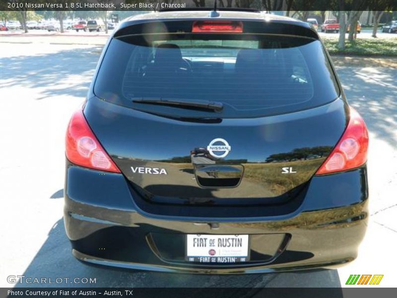 Super Black / Charcoal 2010 Nissan Versa 1.8 SL Hatchback