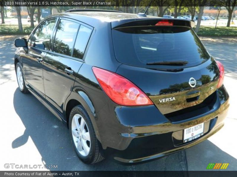 Super Black / Charcoal 2010 Nissan Versa 1.8 SL Hatchback