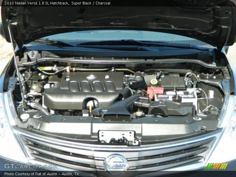 Super Black / Charcoal 2010 Nissan Versa 1.8 SL Hatchback