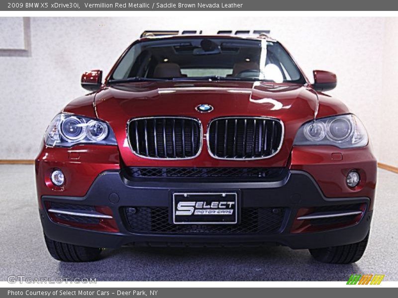 Vermillion Red Metallic / Saddle Brown Nevada Leather 2009 BMW X5 xDrive30i