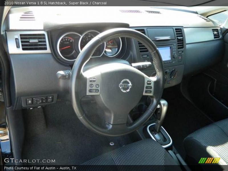 Super Black / Charcoal 2010 Nissan Versa 1.8 SL Hatchback