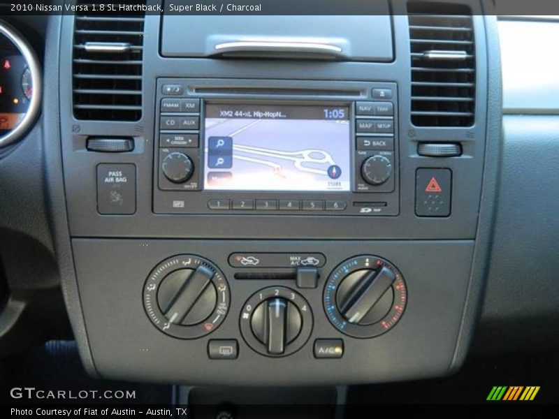 Super Black / Charcoal 2010 Nissan Versa 1.8 SL Hatchback